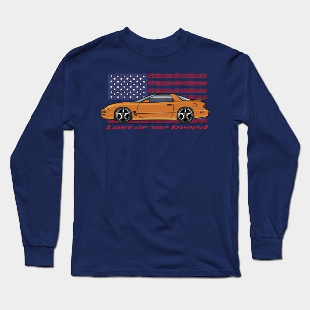 USA - Last of the breed - orange Long Sleeve T-Shirt by JRCustoms44